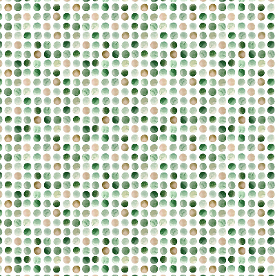 Blackout roller blind Green circles