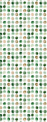 Blackout roller blind Green circles