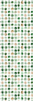 Blackout roller blind Green circles