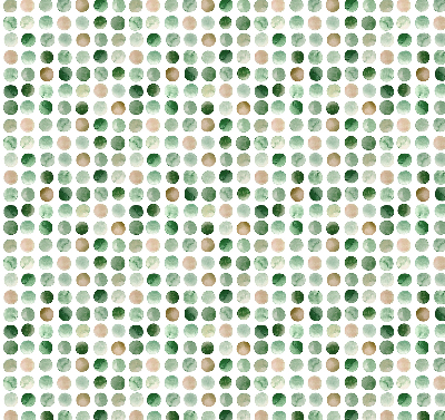 Blackout roller blind Green circles