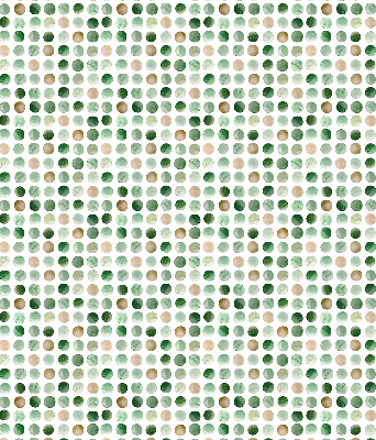 Blackout roller blind Green circles