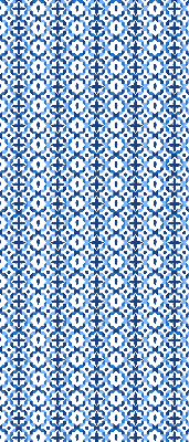 Blackout roller blind for window Blue shapes