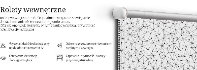 Blackout roller blind for window Connected dots