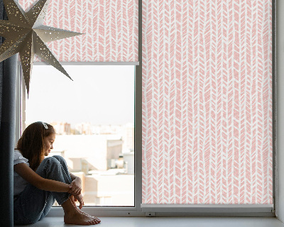 Fabric roller blind for window Herringbone