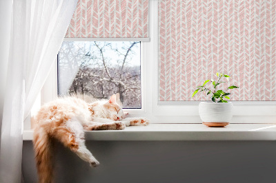 Fabric roller blind for window Herringbone
