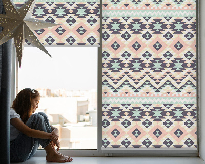 Blackout roller blind Triangle pattern