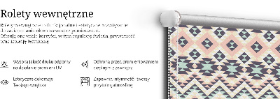 Blackout roller blind Triangle pattern