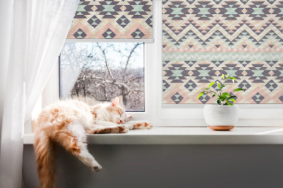 Blackout roller blind Triangle pattern