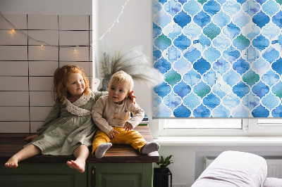 Blackout roller blind for window Lamp pattern