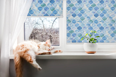 Blackout roller blind for window Lamp pattern