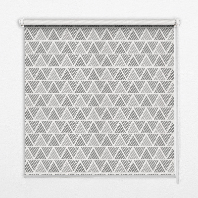 Fabric roller blind for window Striped triangles