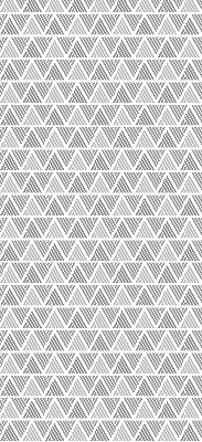 Fabric roller blind for window Striped triangles