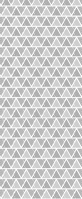 Fabric roller blind for window Striped triangles