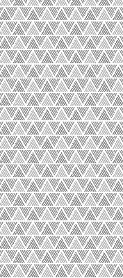 Fabric roller blind for window Striped triangles