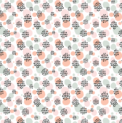 Blackout roller blind Black dotted patches