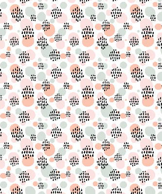 Blackout roller blind Black dotted patches