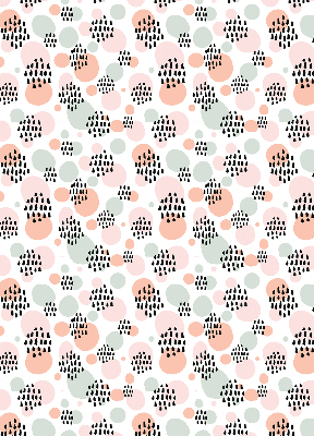 Blackout roller blind Black dotted patches