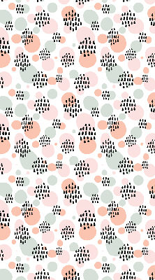 Blackout roller blind Black dotted patches