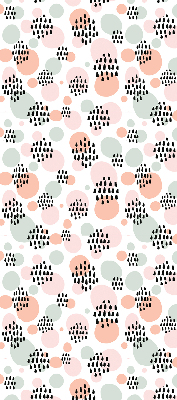 Blackout roller blind Black dotted patches