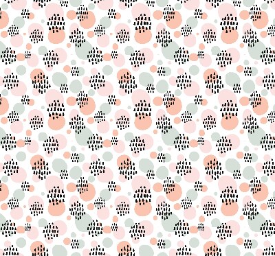 Blackout roller blind Black dotted patches