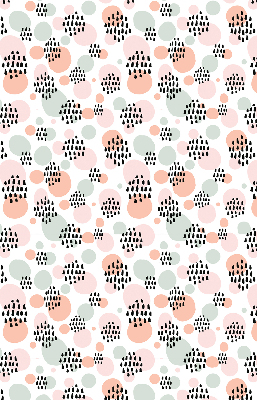 Blackout roller blind Black dotted patches
