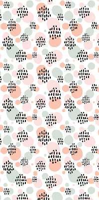 Blackout roller blind Black dotted patches