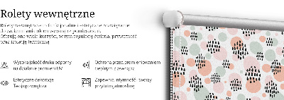 Blackout roller blind Black dotted patches