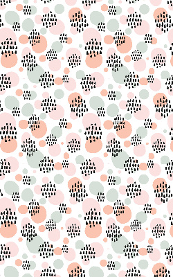 Blackout roller blind Black dotted patches