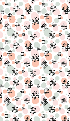Blackout roller blind Black dotted patches