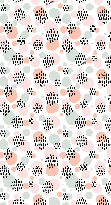 Blackout roller blind Black dotted patches