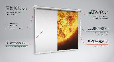 Blackout roller blind Yellow mesh