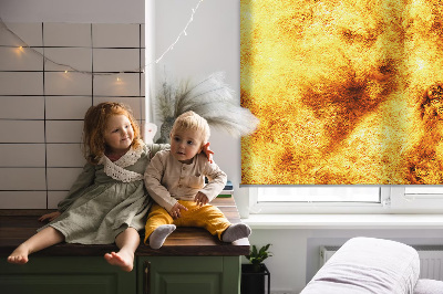 Blackout roller blind Yellow mesh
