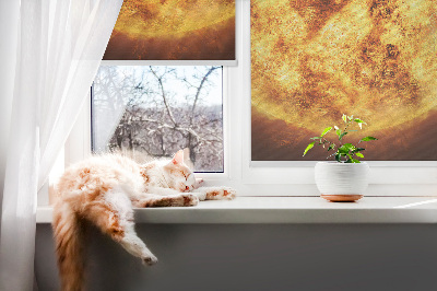 Blackout roller blind Yellow mesh