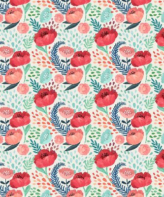 Fabric roller blind for window Poppy