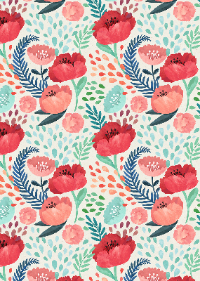 Fabric roller blind for window Poppy