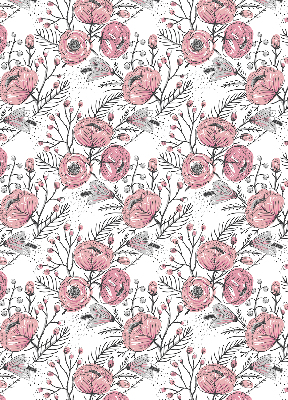 Blackout roller blind Flower buds from the tree