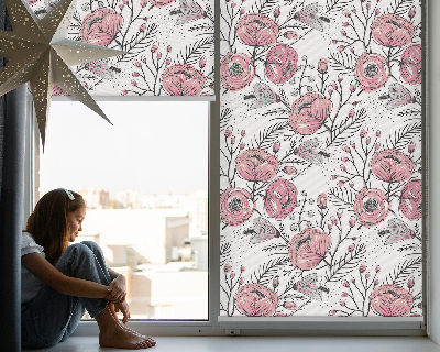 Blackout roller blind Flower buds from the tree