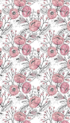 Blackout roller blind Flower buds from the tree