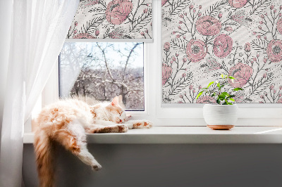 Blackout roller blind Flower buds from the tree