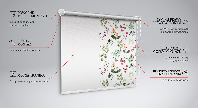Blackout roller blind for window Plants