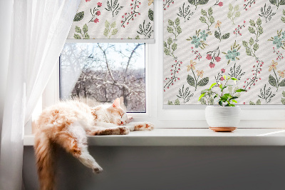 Blackout roller blind for window Plants
