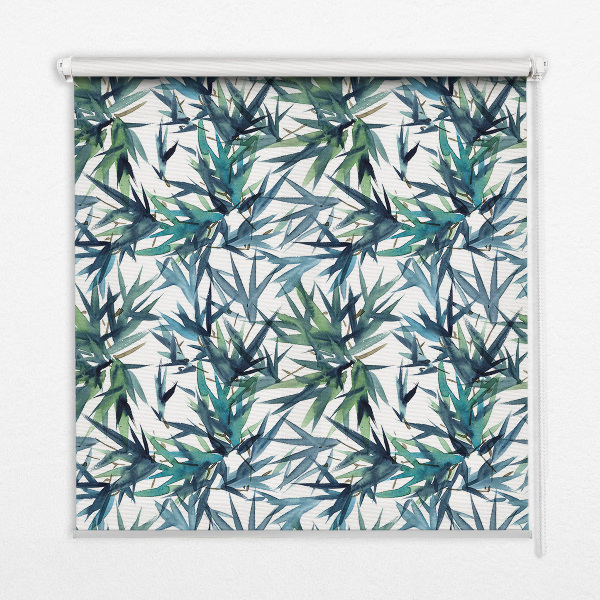 Fabric roller blind for window Leaves