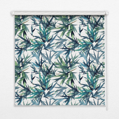 Fabric roller blind for window Leaves