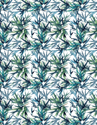 Fabric roller blind for window Leaves