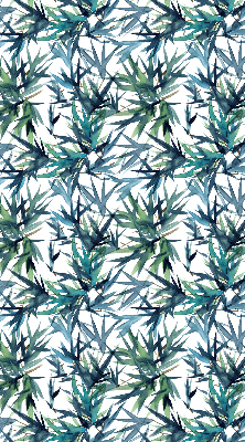 Fabric roller blind for window Leaves