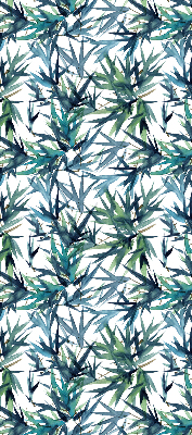 Fabric roller blind for window Leaves