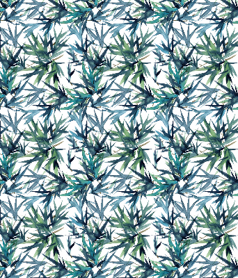 Fabric roller blind for window Leaves
