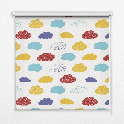 Blackout roller blind Colorful clouds