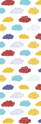 Blackout roller blind Colorful clouds