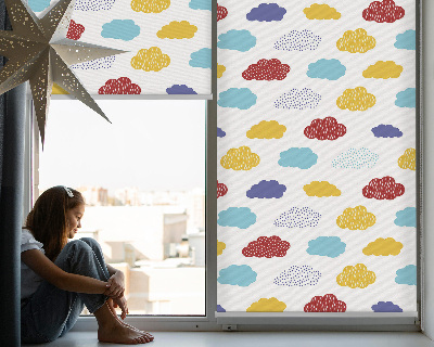 Blackout roller blind Colorful clouds